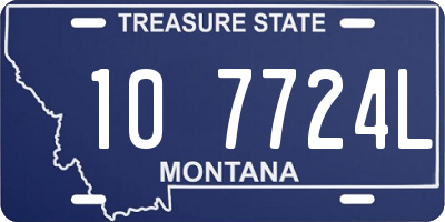 MT license plate 107724L