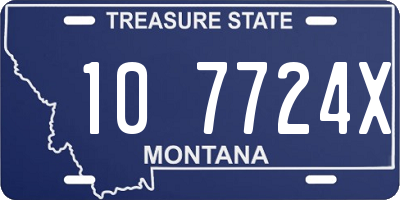 MT license plate 107724X