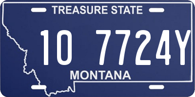 MT license plate 107724Y