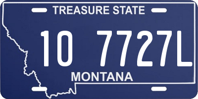 MT license plate 107727L