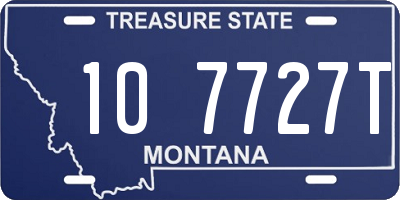 MT license plate 107727T