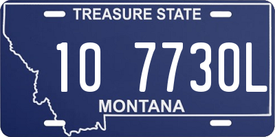 MT license plate 107730L