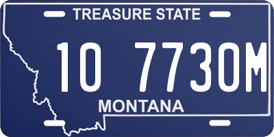 MT license plate 107730M