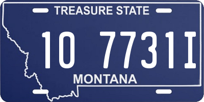 MT license plate 107731I