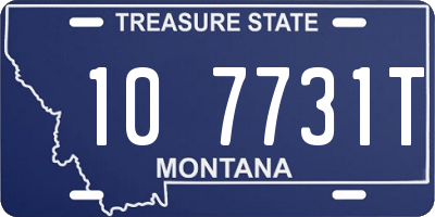 MT license plate 107731T