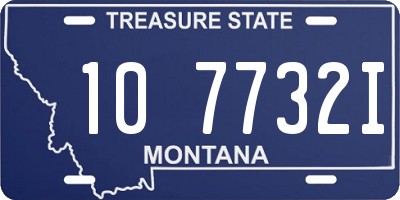 MT license plate 107732I