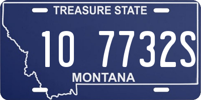 MT license plate 107732S