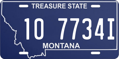 MT license plate 107734I