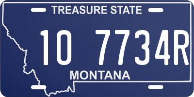 MT license plate 107734R