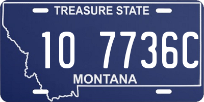 MT license plate 107736C