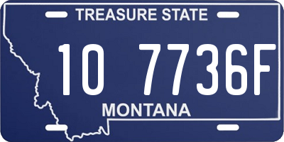 MT license plate 107736F