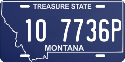 MT license plate 107736P