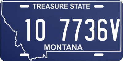 MT license plate 107736V