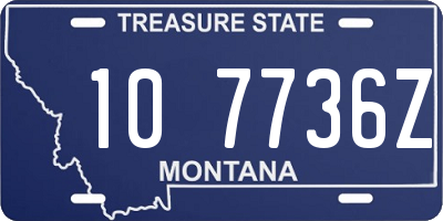 MT license plate 107736Z