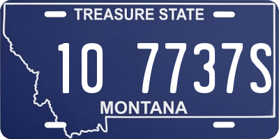 MT license plate 107737S