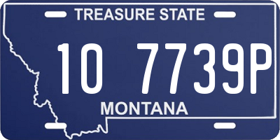 MT license plate 107739P