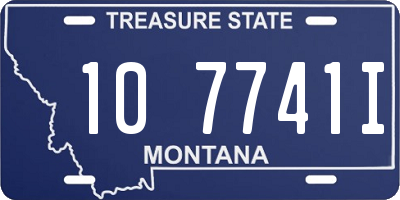 MT license plate 107741I