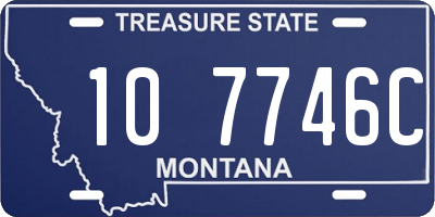 MT license plate 107746C