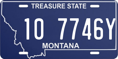 MT license plate 107746Y