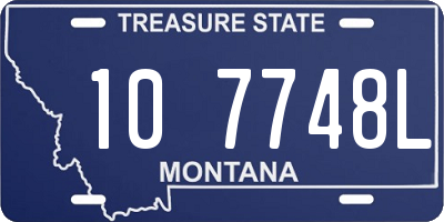 MT license plate 107748L