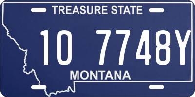 MT license plate 107748Y