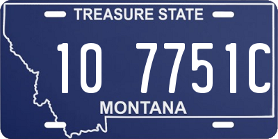 MT license plate 107751C