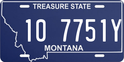 MT license plate 107751Y