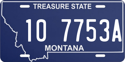 MT license plate 107753A