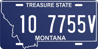 MT license plate 107755V