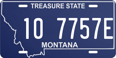 MT license plate 107757E