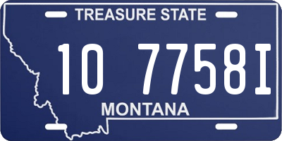 MT license plate 107758I