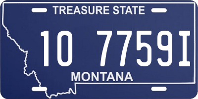 MT license plate 107759I