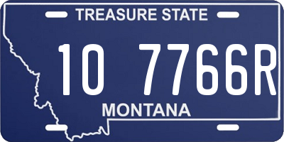 MT license plate 107766R