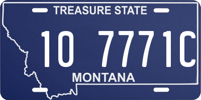 MT license plate 107771C