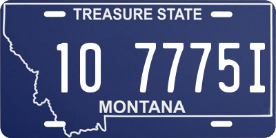 MT license plate 107775I