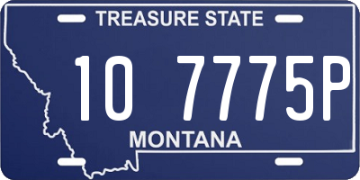 MT license plate 107775P