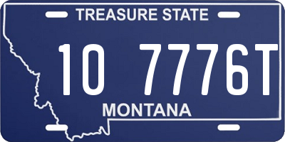 MT license plate 107776T