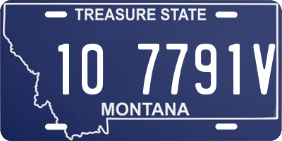 MT license plate 107791V