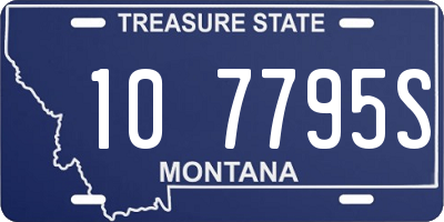 MT license plate 107795S