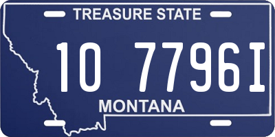 MT license plate 107796I