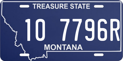 MT license plate 107796R