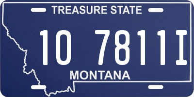 MT license plate 107811I