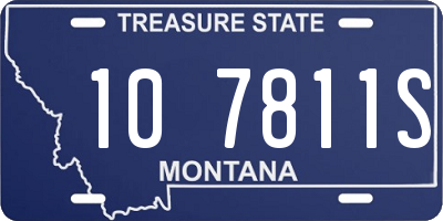 MT license plate 107811S