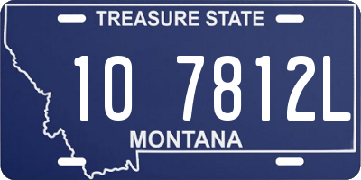 MT license plate 107812L