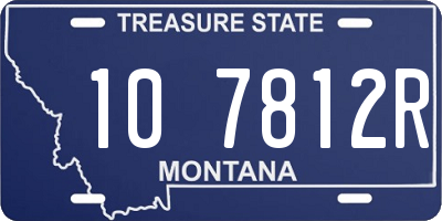 MT license plate 107812R