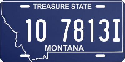 MT license plate 107813I