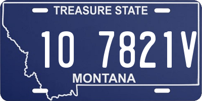 MT license plate 107821V