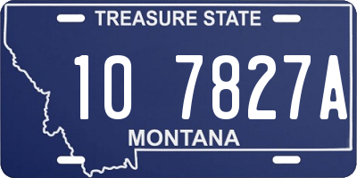 MT license plate 107827A