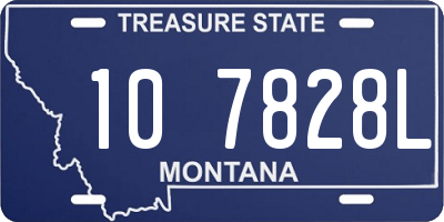 MT license plate 107828L