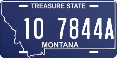 MT license plate 107844A